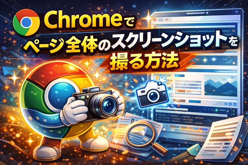 Chromeでページ全体のスクリーンショットを撮る方法
