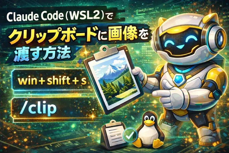 Claude Code（WSL2）でクリップボードの画像を渡す方法